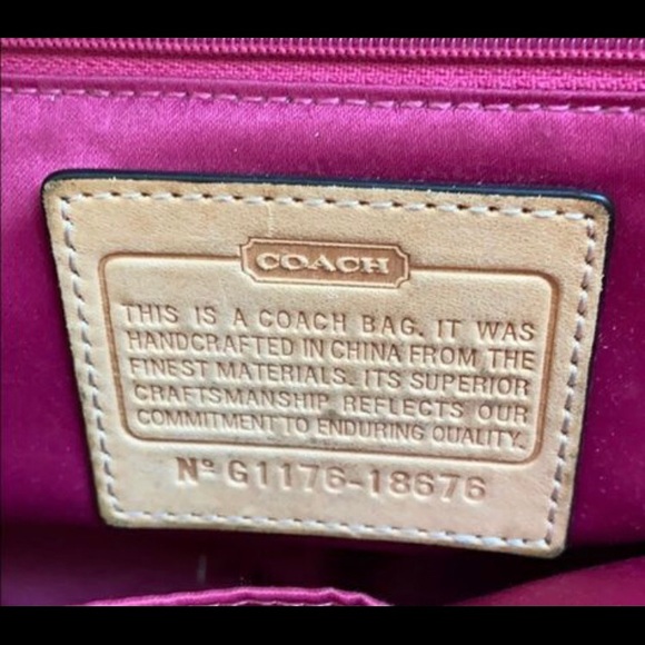 COACH Poppy Signature tote Quilted leather 18676 - Picture 7 of 9
